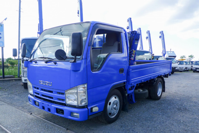 いすゞ エルフ 小型 平ボディ（クレーン付） TKG-NJR85A(110298) 2枚目
