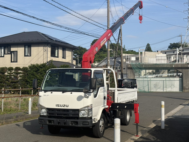いすゞ エルフ 小型 平ボディ（クレーン付） SKG-NKR85R(110610) 1枚目