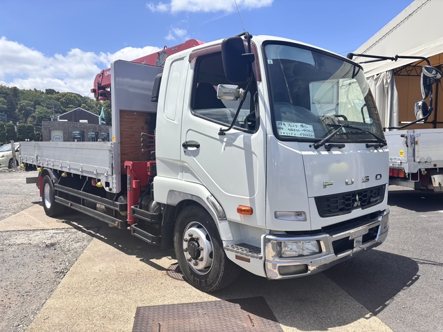 三菱ふそう ファイター 増トン 平ボディ（クレーン付） QKG-FK62FZ(108215) 3枚目