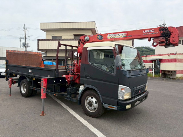 三菱ふそう キャンター 小型 平ボディ（クレーン付） PA-FE83DGY(110793) 7枚目