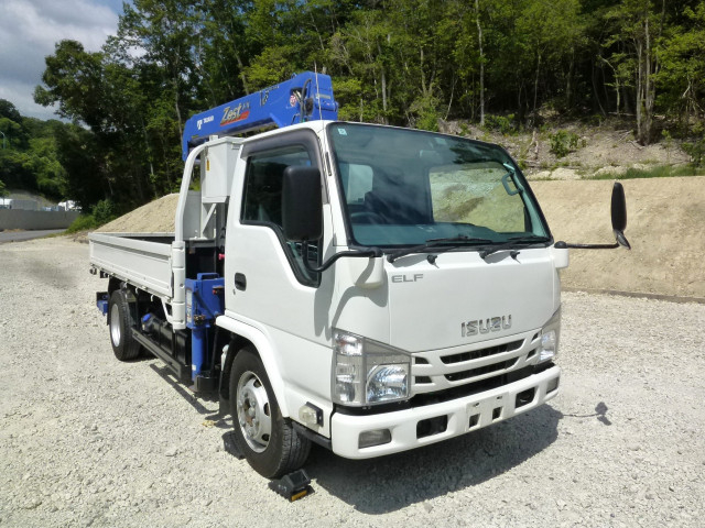 いすゞ エルフ 小型 平ボディ（クレーン付） 2RG-NKR88R(109285) 3枚目