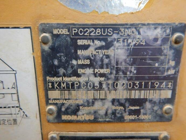 KOMATSU other Others Yumbo PC228US-3NO(6680) 19枚目