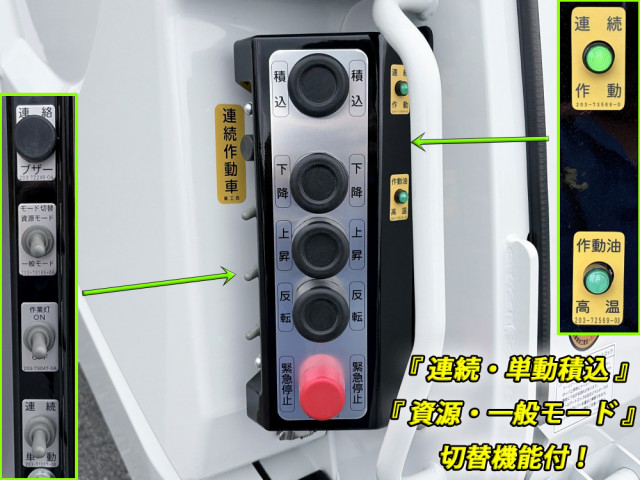 三菱ふそう ファイター 中型 塵芥車（プレス式） 2KG-FK72F(112993) 11枚目