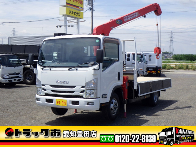 いすゞ エルフ 小型 平ボディ（クレーン付） TRG-NPR85AR(110044) 1枚目