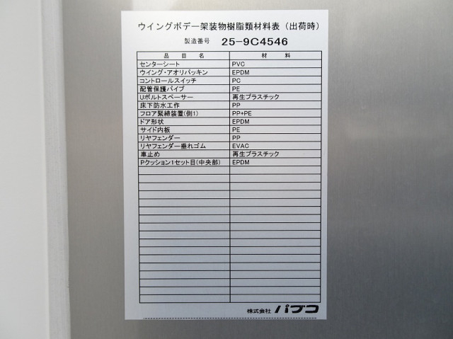 三菱ふそう ファイター 中型 ウィング 2KG-FK65F(107734) 50枚目