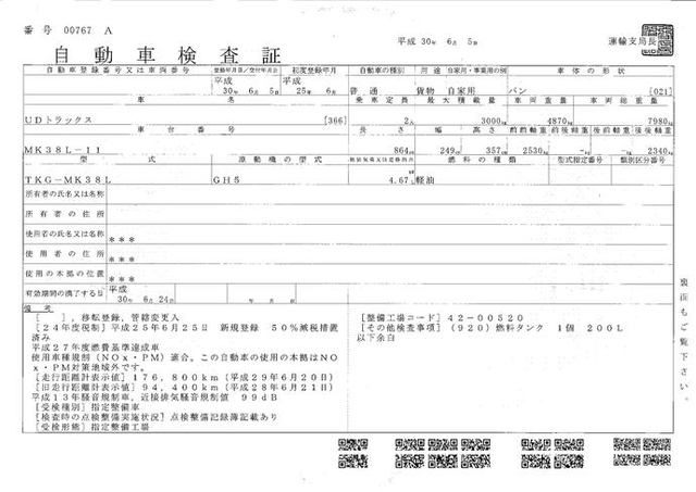 UDトラックス（日産） コンドル 中型 ウィング TKG-MK38L(1991) 21枚目