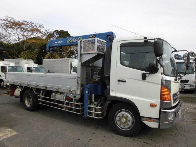 日野 レンジャー 増トン 平ボディ（クレーン付） QKG-FJ7JHAA(25687) 1枚目